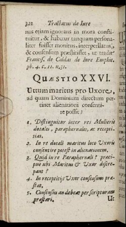 Quæstio XXVI. - Quæstio XXX.