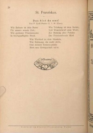 St. Franziskus [Gebet].