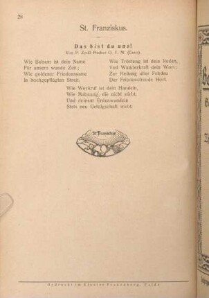 St. Franziskus [Gebet].