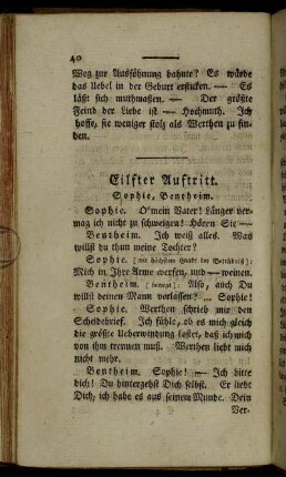 Eilfter Auftritt. - Vierzehenter Auftritt.