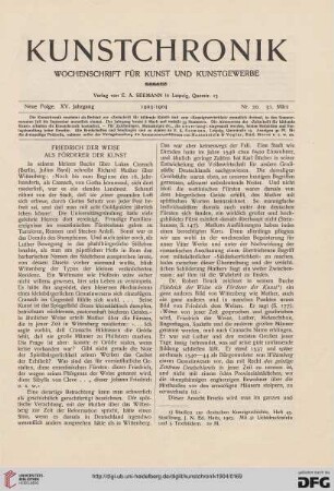 Heft 20 (31. März 1904)
