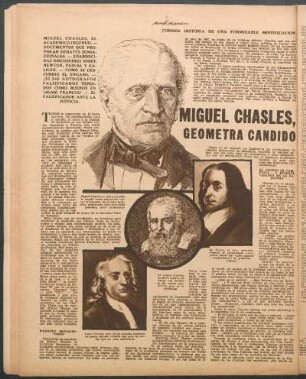 Miguel Chasles, geómetra cándido : Curiosa historia de una formidable mistificación