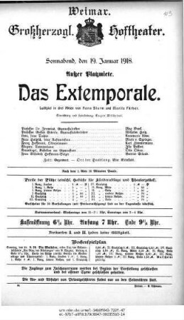 Das Extemporale