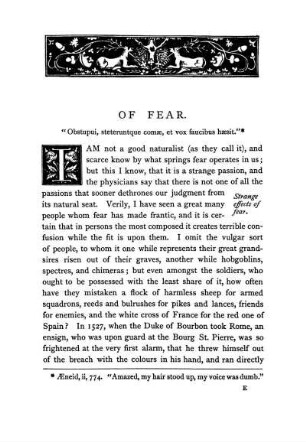 Of Fear