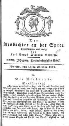 42. Stueck, 15. Oktober 1832