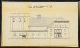 Stadttheater, Oberhausen: Ostansicht 1:100