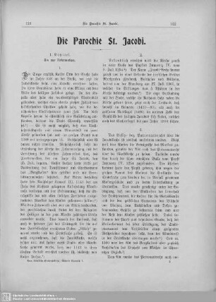 Die Parochie St. Jacobi