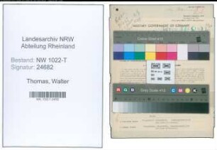 Entnazifizierung Walter Thomas , geb. 12.10.1902 (Kraftfahrer)