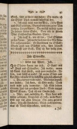 43-80, Fuer Erweckte