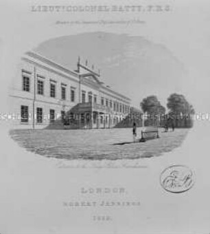 Schloss Herrenhausen in Hannover, Nordfassade mit dem Eingangsportal