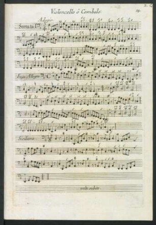 Violoncello o Cembalo