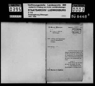 Wagnerinnung für den Oberamtsbezirk Ellwangen