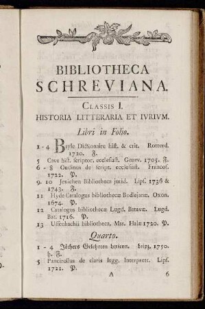 Classis I. Historia Litteraria et Iurium.