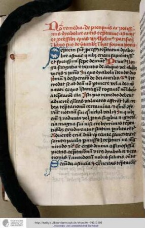 Henricus de Langenstein, Quaestio de temptatione diaboli (Auszug)