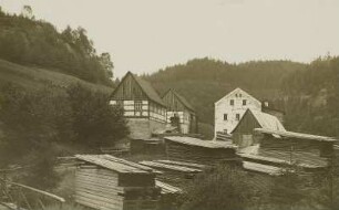 Hinterhermsdorf, Niedermühle : Hinterhermsdorf, Niedermühle oberhalb der Oberen Schleuse