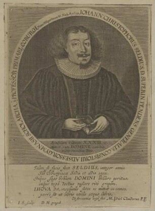 Bildnis des Iohann Christophorus Seldius