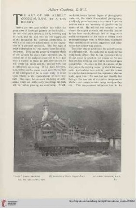 40.1910 = Nr. 158: The art of Mr. Albert Goodwin, R.W.S.