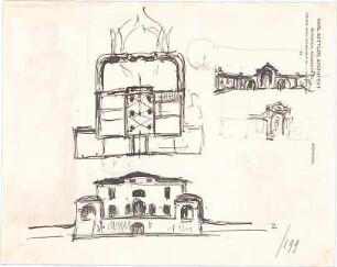 Hildebrand, Adolf von; Forte dei Marmi (Italien); Ferienhaus Hildebrand - Ansichten, Perspektive, Detail