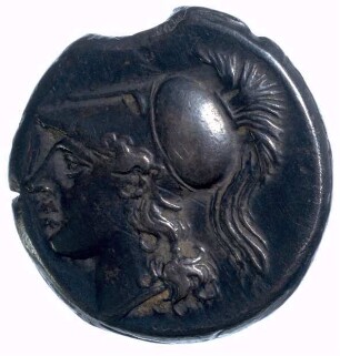 Münze, Didrachme, Mitte 3. Jahrhundert v. Chr.