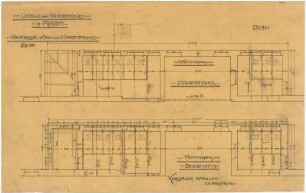 Billing, Hermann; Rastatt, Kapellenstr. 20; Mädchenschule, Umbau - Abortanlage, EG, 1. OG (Grundrisse)