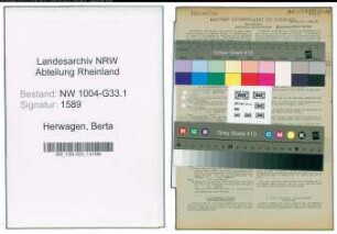 Entnazifizierung Berta Herwagen , geb. 17.04.1889 (Lehrerin)