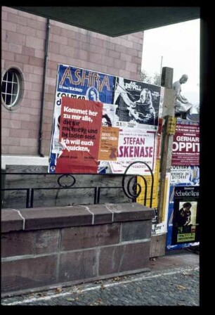 Wilde Plakatierung