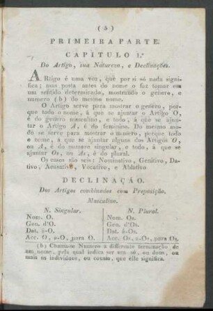 Primeira parte.