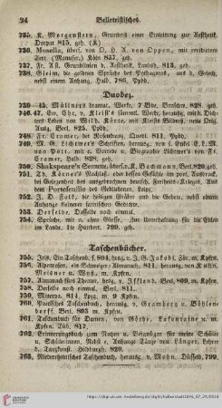 Taschenbücher (Nr. 755 - 763)