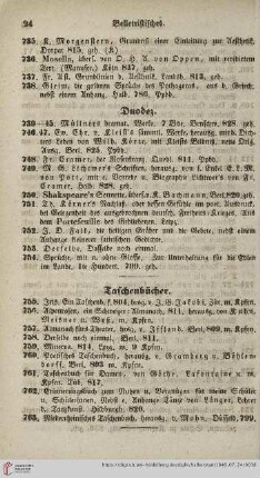Taschenbücher (Nr. 755 - 763)