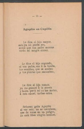 Agapito en Capilla