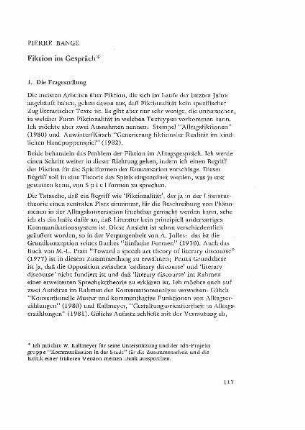 Fiktion im Gespräch