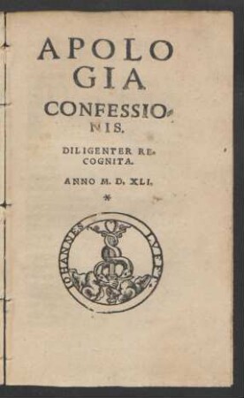 Apologia Confessionis.