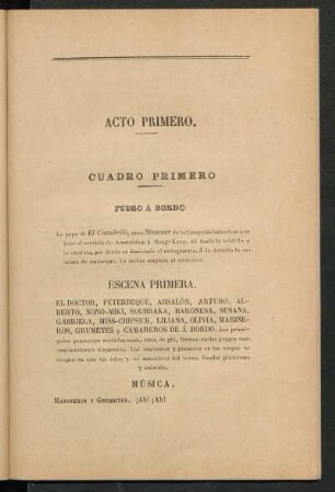 Cuadro primero. - Fuego á bordo