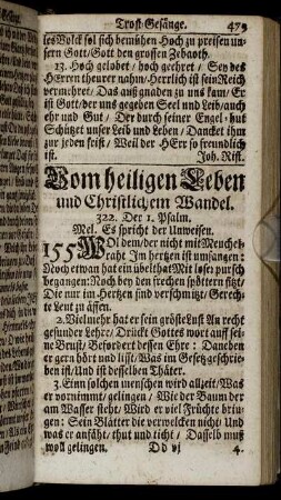 Vom heiligen Leben und Christlichem Wandel.