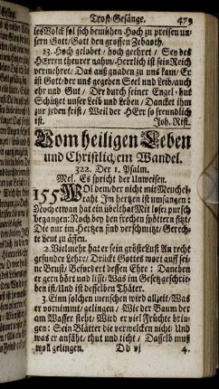 Vom heiligen Leben und Christlichem Wandel.