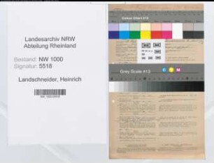 Entnazifizierung Heinrich Landschneider, geb. 29.03.1896 (Polizeibeamter)