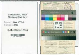 Entnazifizierung Anna Kuchenbecker , geb. 29.10.1913 (Kinderhelferin)