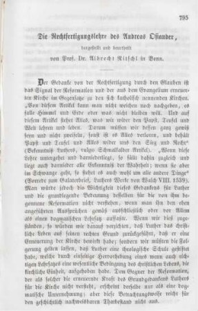795-829 Die Rechtfertigungslehre des Andreas Osiander