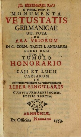 Monumenta vetustatis germanicae