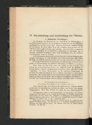 IV. Erschließung und Ausbeutung der Ölfelder.