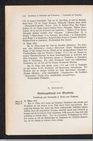 III. Abschnitt - Stellungskampf vor Przasnysz