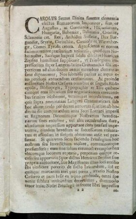 Carolus Sextus[...]