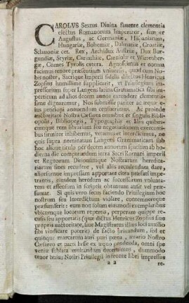 Carolus Sextus[...]