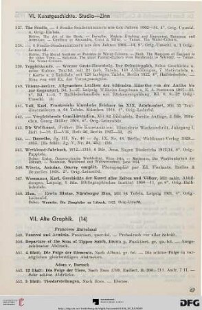 VII. Alte Graphik (Nr. 549-828)