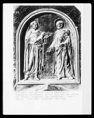 Dekoration der Alten Sakristei — Die Heiligen Cosmas und Damian