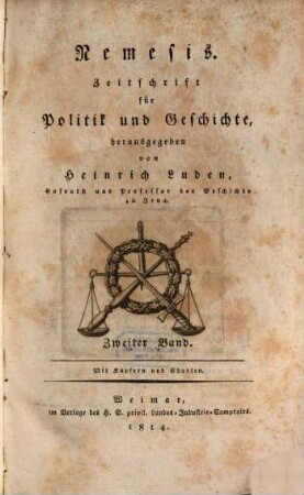 Nemesis : Zeitschrift für Politik und Geschichte, 2. 1814
