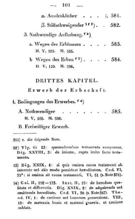 Drittes Kapitel. Erwerb der Erbschaft