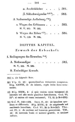 Drittes Kapitel. Erwerb der Erbschaft