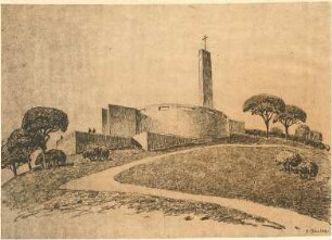 Billing, Hermann; Bühlertal (Baden-Württemberg); Kriegerdenkmal - Perspektivische Ansicht
