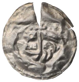 Fundmünze, Brakteat, 1250 - 1270